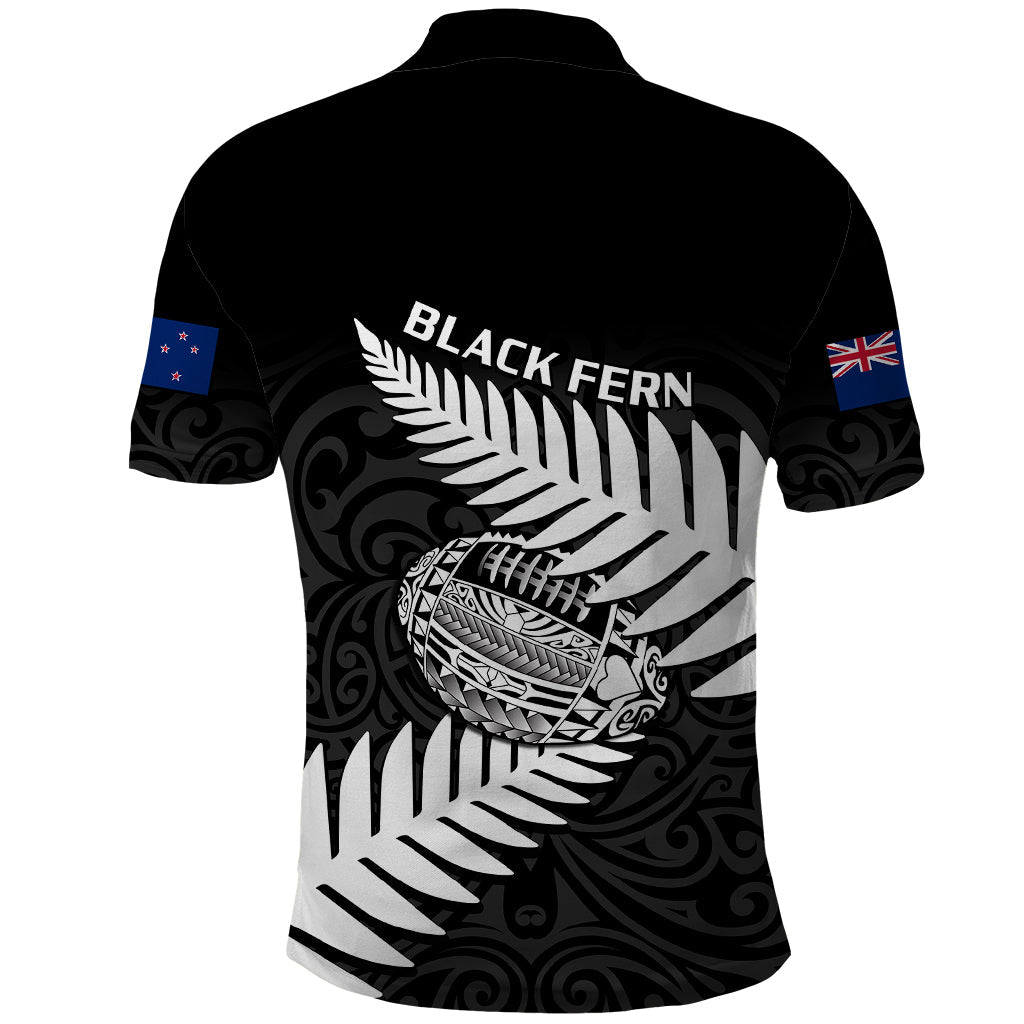 Aotearoa Rugby Polo Shirt Go Black Fern Pacific NZ Maori 2023 LT14