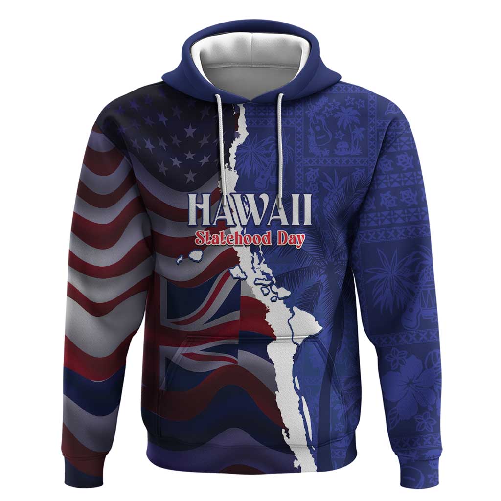 Personalized Hawaii Statehood Day Hoodie 66th Anniversary LT14