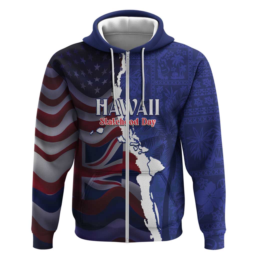 Personalized Hawaii Statehood Day Hoodie 66th Anniversary LT14