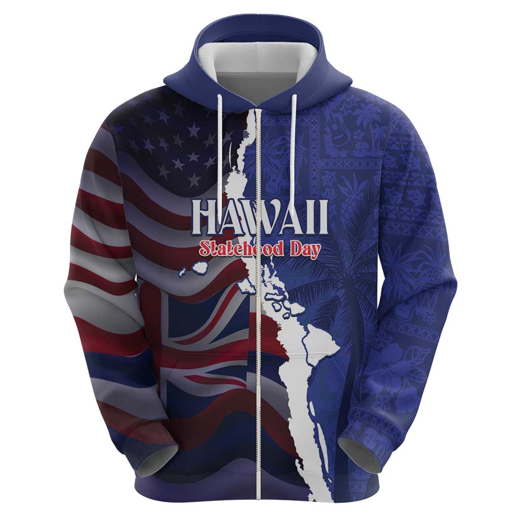 Personalized Hawaii Statehood Day Hoodie 66th Anniversary LT14