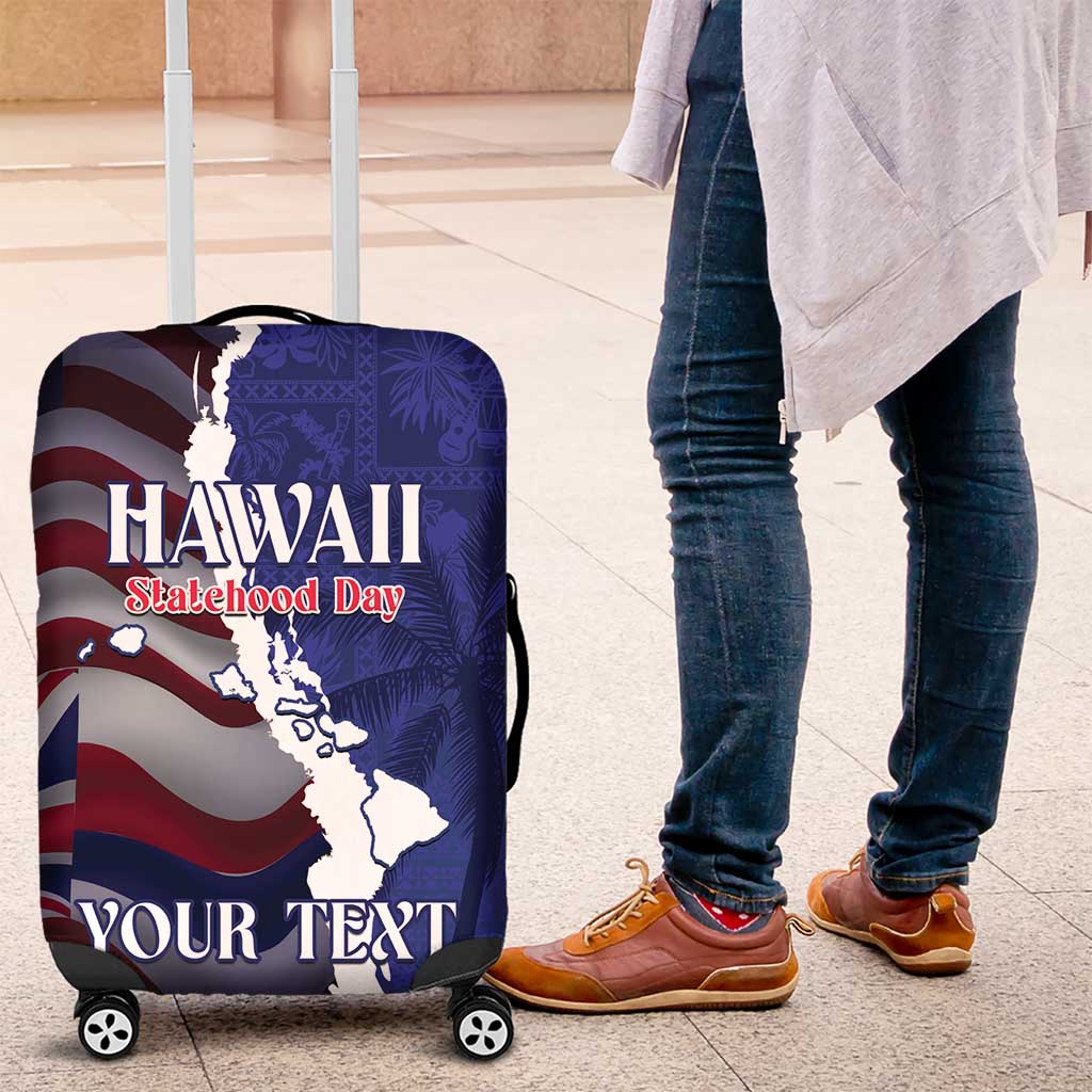 Personalized Hawaii Statehood Day Luggage Cover 66th Anniversary LT14