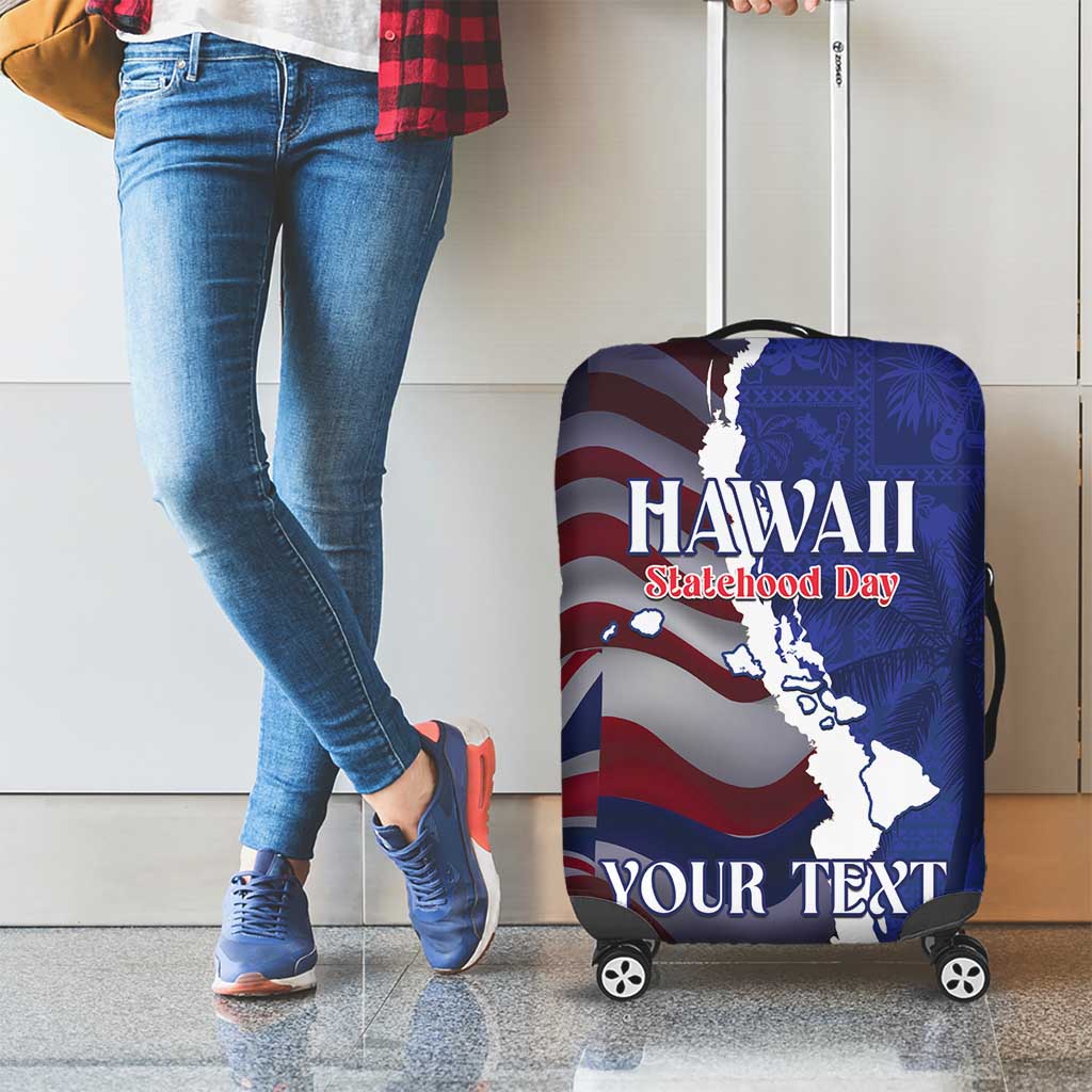 Personalized Hawaii Statehood Day Luggage Cover 66th Anniversary LT14