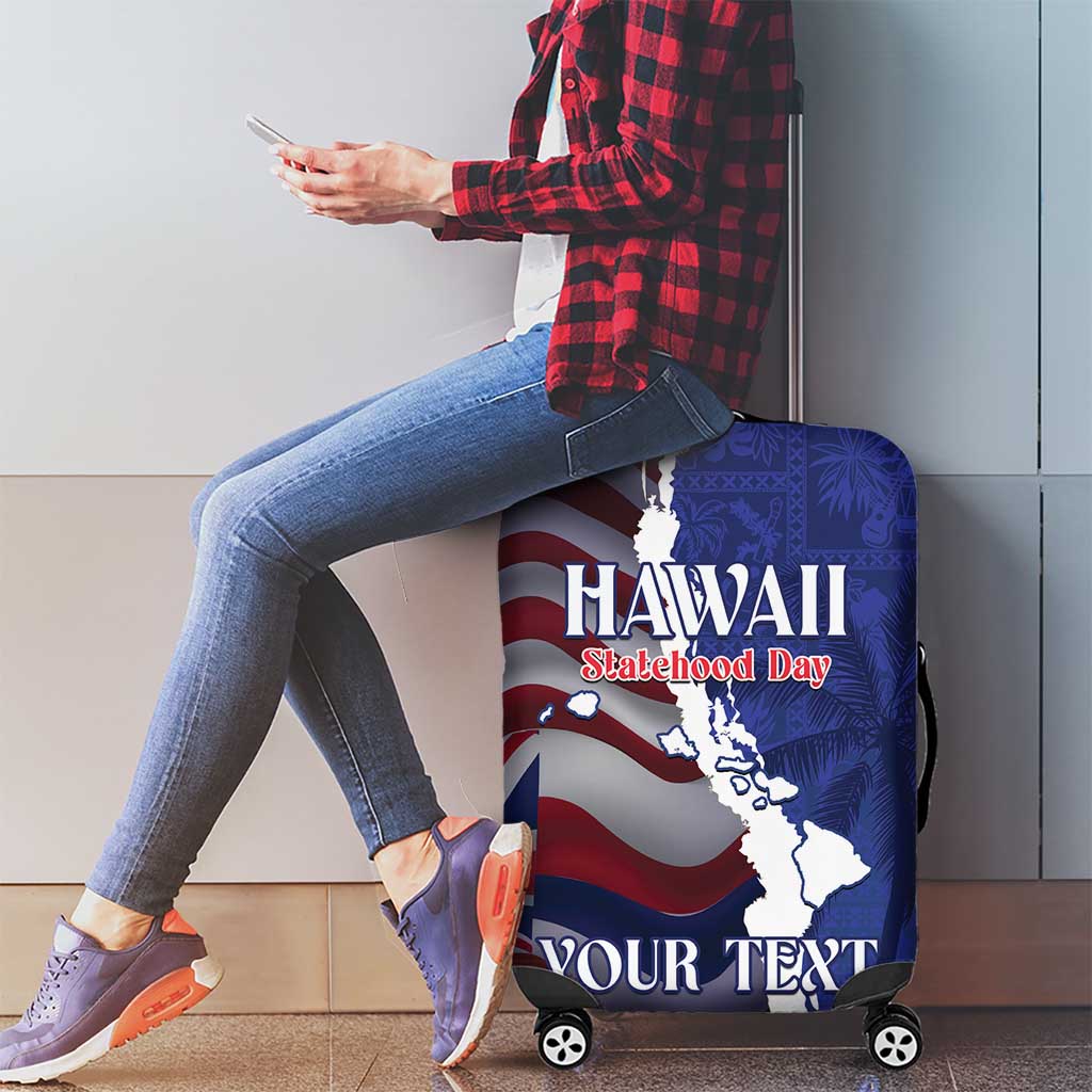 Personalized Hawaii Statehood Day Luggage Cover 66th Anniversary LT14