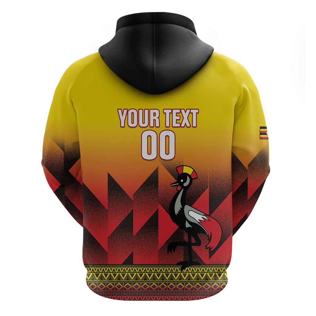 Uganda Basketball Custom Hoodie Come On Silverbacks African Pattern LT14