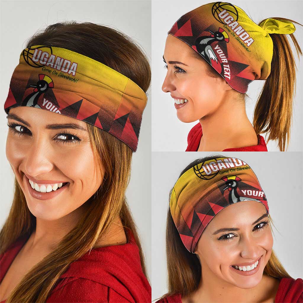 Uganda Basketball Custom Neck Gaiter Come On Silverbacks African Pattern LT14