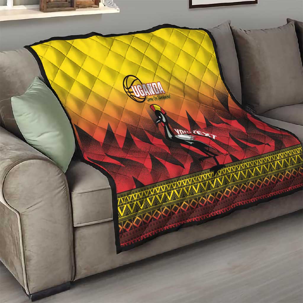 Afro Basketball Custom Uganda Quilt Come On Silverbacks African Pattern LT14
