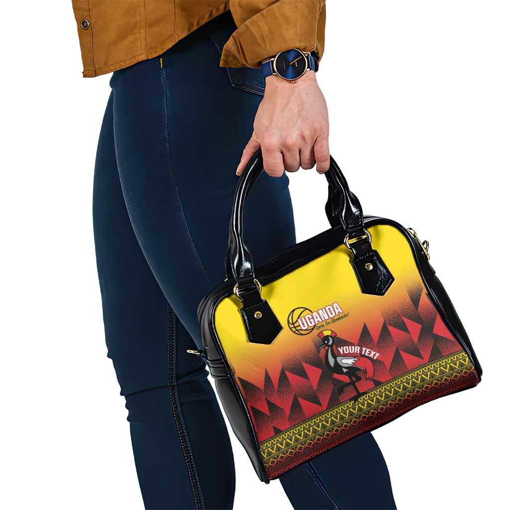 Uganda Basketball Custom Shoulder Handbag Come On Silverbacks African Pattern LT14
