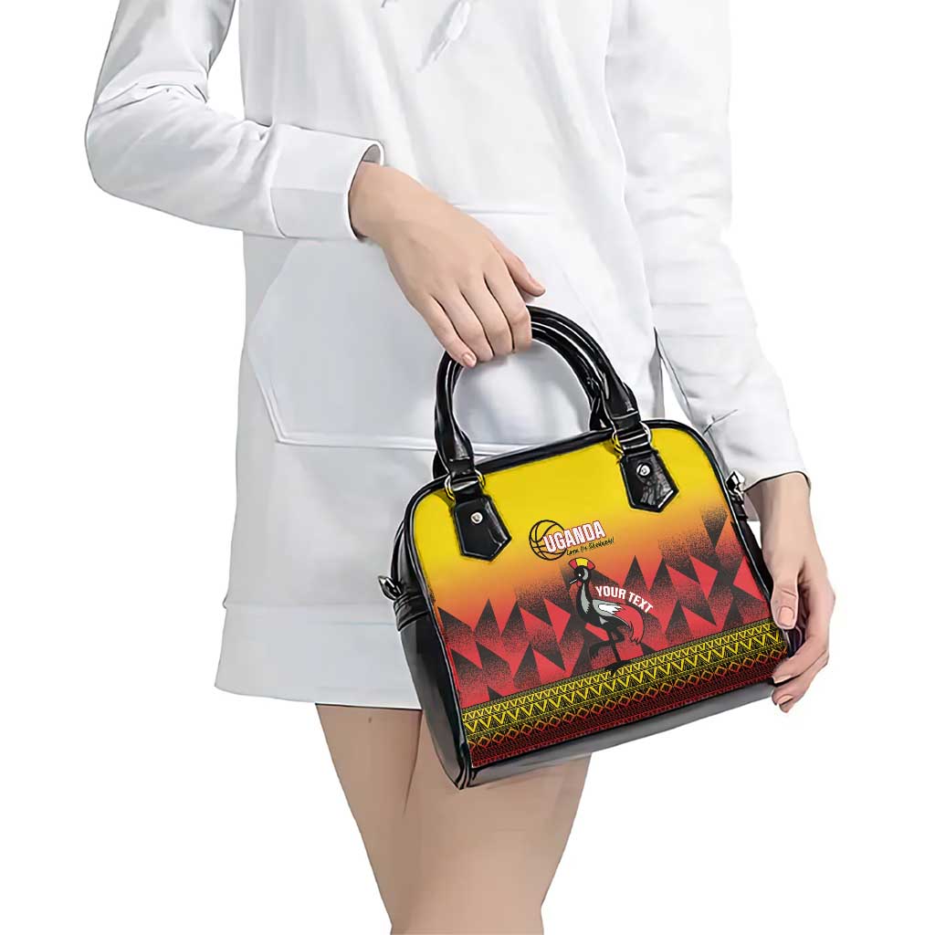 Uganda Basketball Custom Shoulder Handbag Come On Silverbacks African Pattern LT14