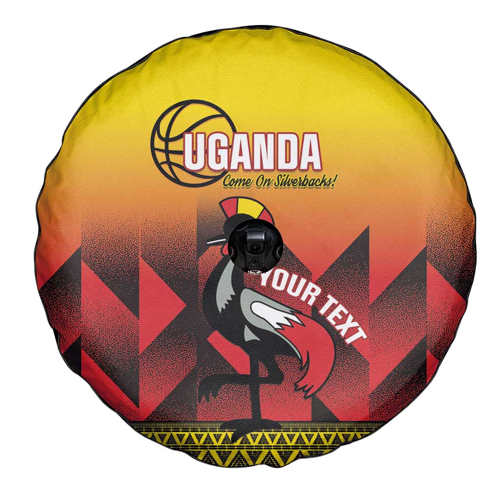 Uganda Basketball Custom Spare Tire Cover Come On Silverbacks African Pattern LT14
