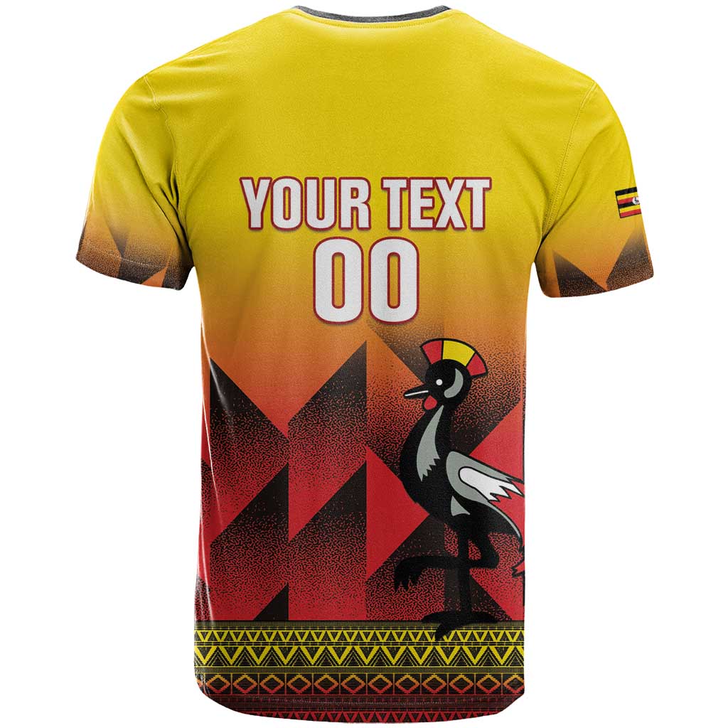 Afro Basketball Custom Uganda T shirt Come On Silverbacks African Pattern LT14