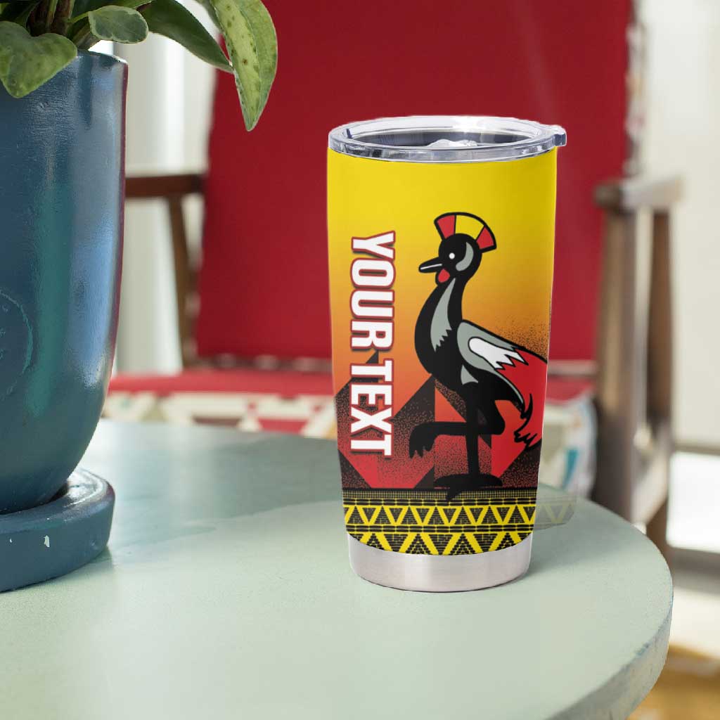 Afro Basketball Custom Uganda Tumbler Cup Come On Silverbacks African Pattern LT14