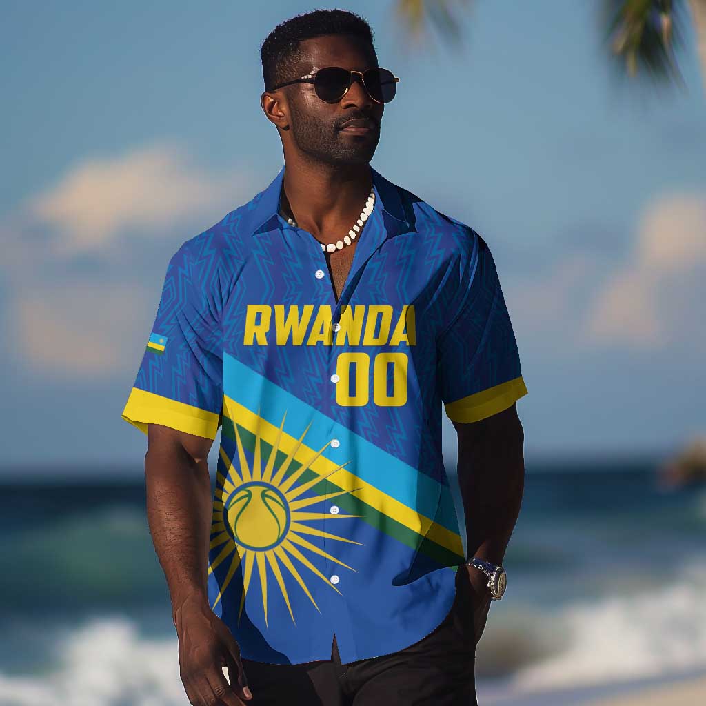 Afro Basketball Custom Rwanda Hawaiian Shirt Go Champions Imigongo Folk Pattern LT14
