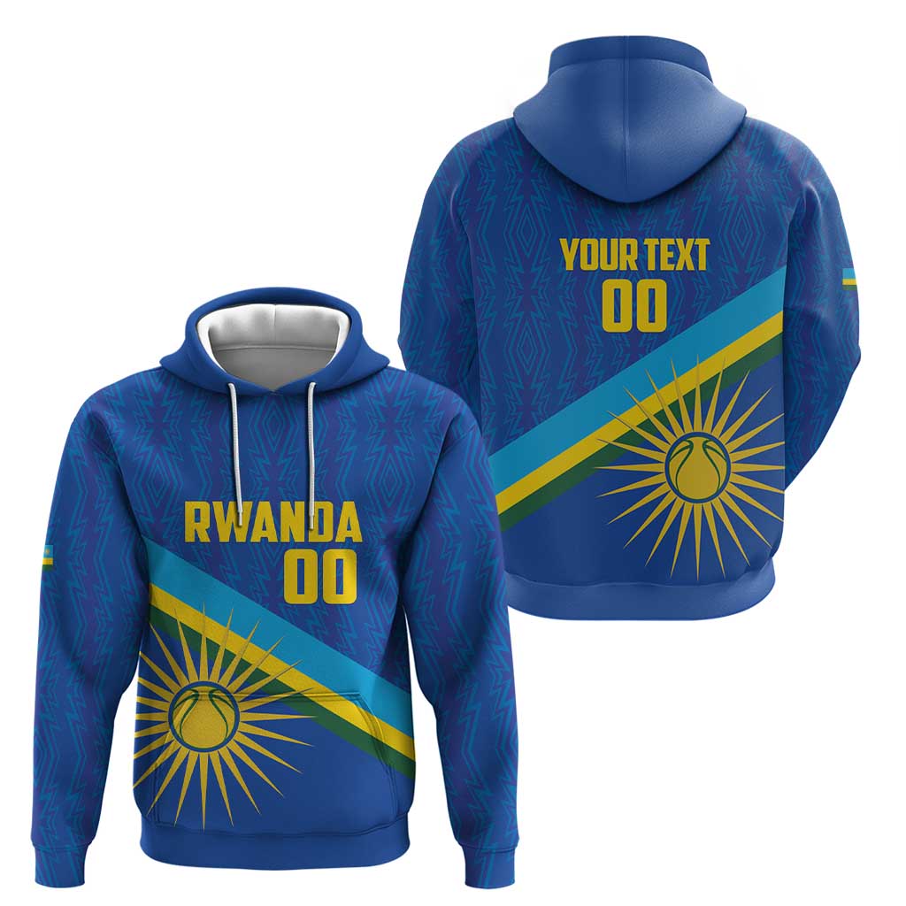Rwanda Basketball Custom Hoodie Go Champions Imigongo Folk Pattern LT14