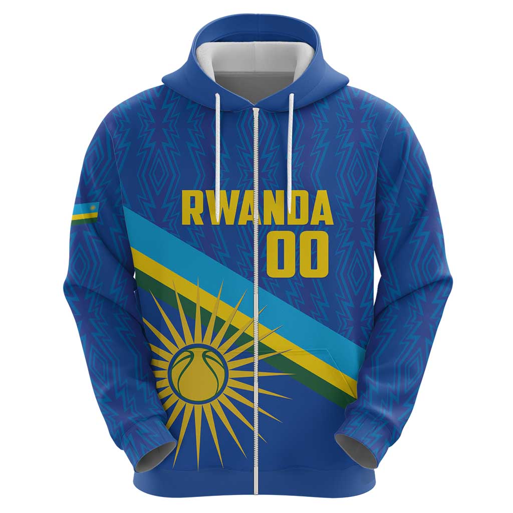 Rwanda Basketball Custom Hoodie Go Champions Imigongo Folk Pattern LT14