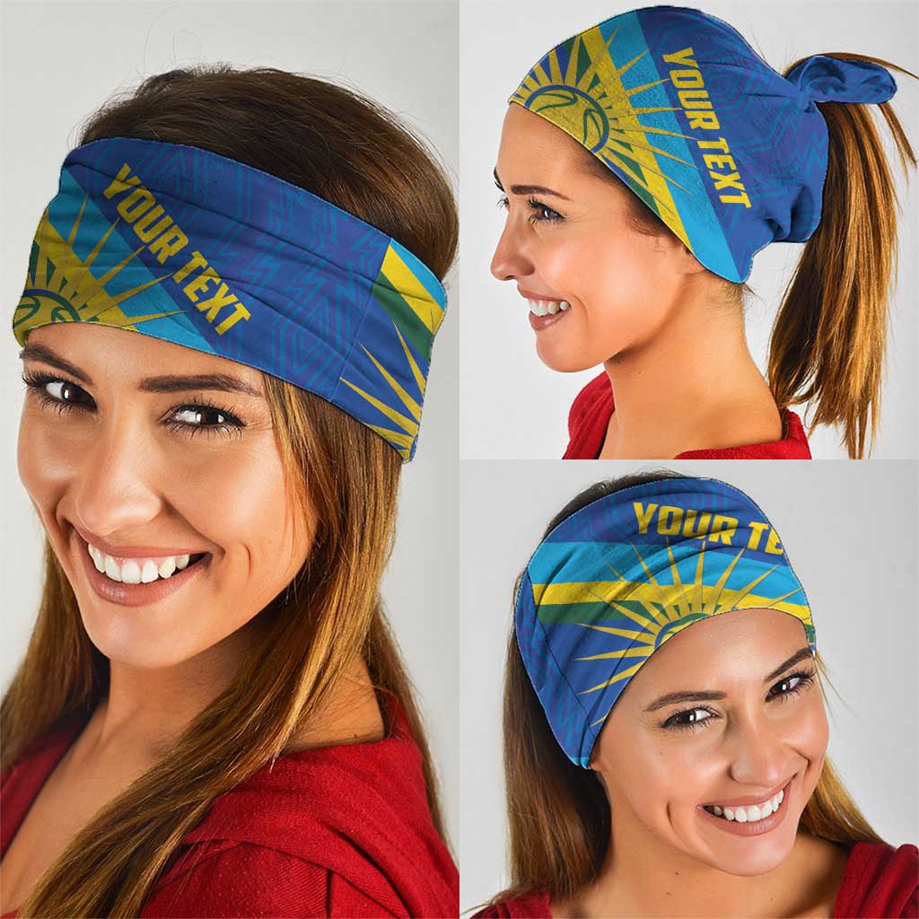 Rwanda Basketball Custom Neck Gaiter Go Champions Imigongo Folk Pattern LT14