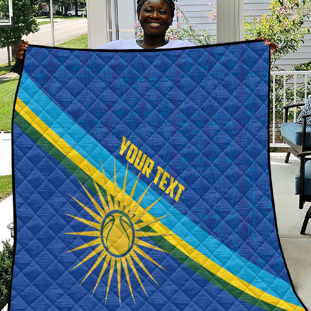 Afro Basketball Custom Rwanda Quilt Go Champions Imigongo Folk Pattern LT14