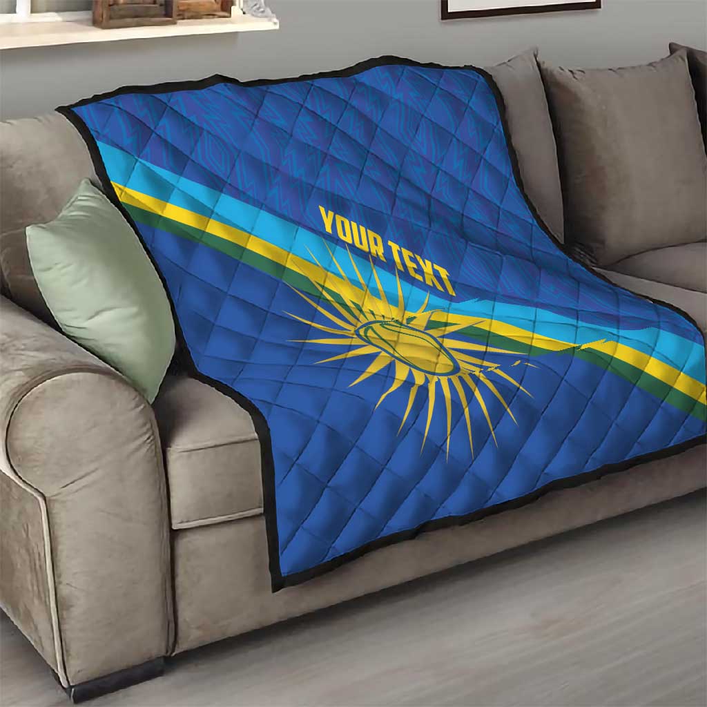 Afro Basketball Custom Rwanda Quilt Go Champions Imigongo Folk Pattern LT14