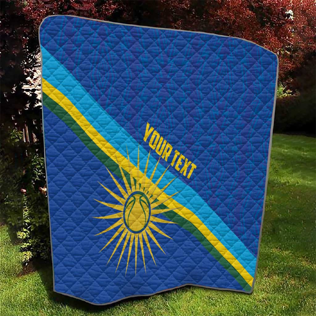 Afro Basketball Custom Rwanda Quilt Go Champions Imigongo Folk Pattern LT14