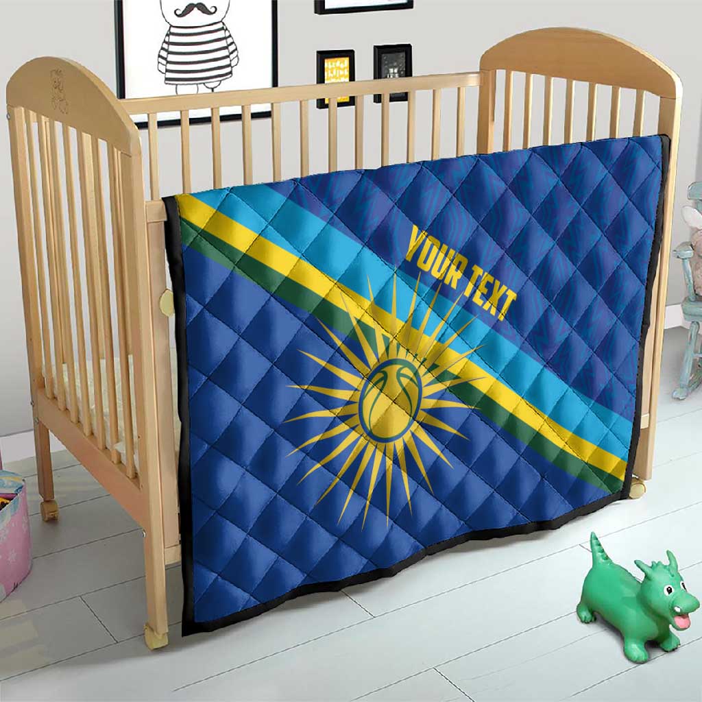 Afro Basketball Custom Rwanda Quilt Go Champions Imigongo Folk Pattern LT14