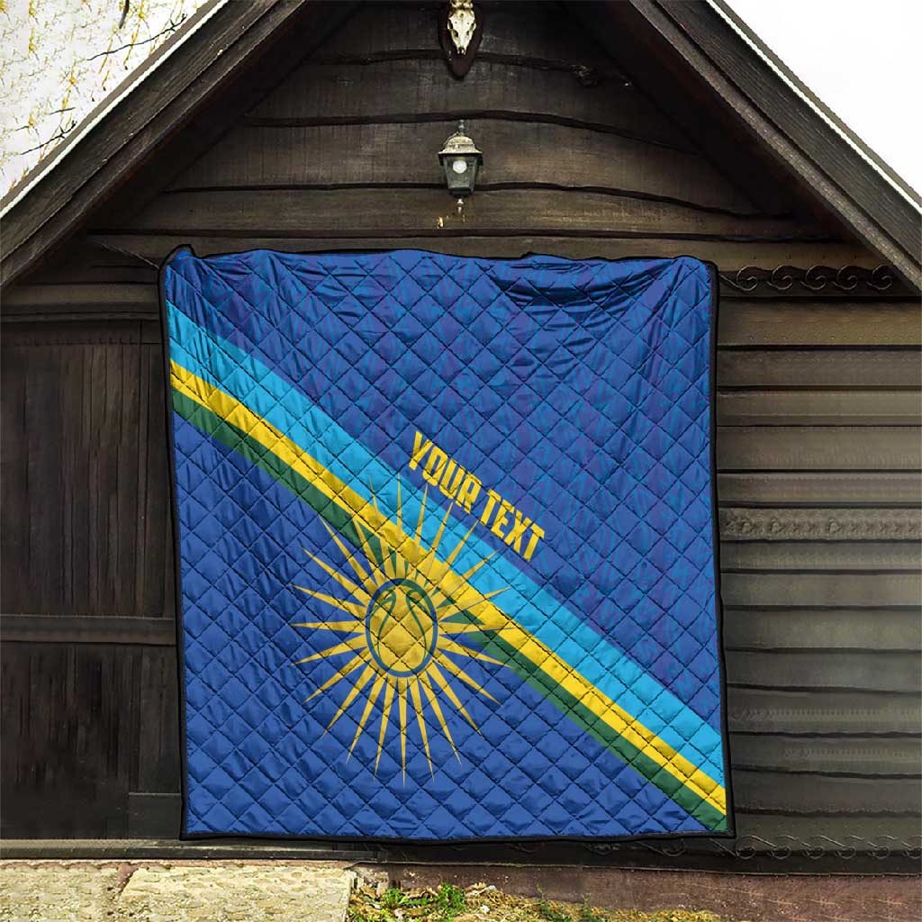 Afro Basketball Custom Rwanda Quilt Go Champions Imigongo Folk Pattern LT14