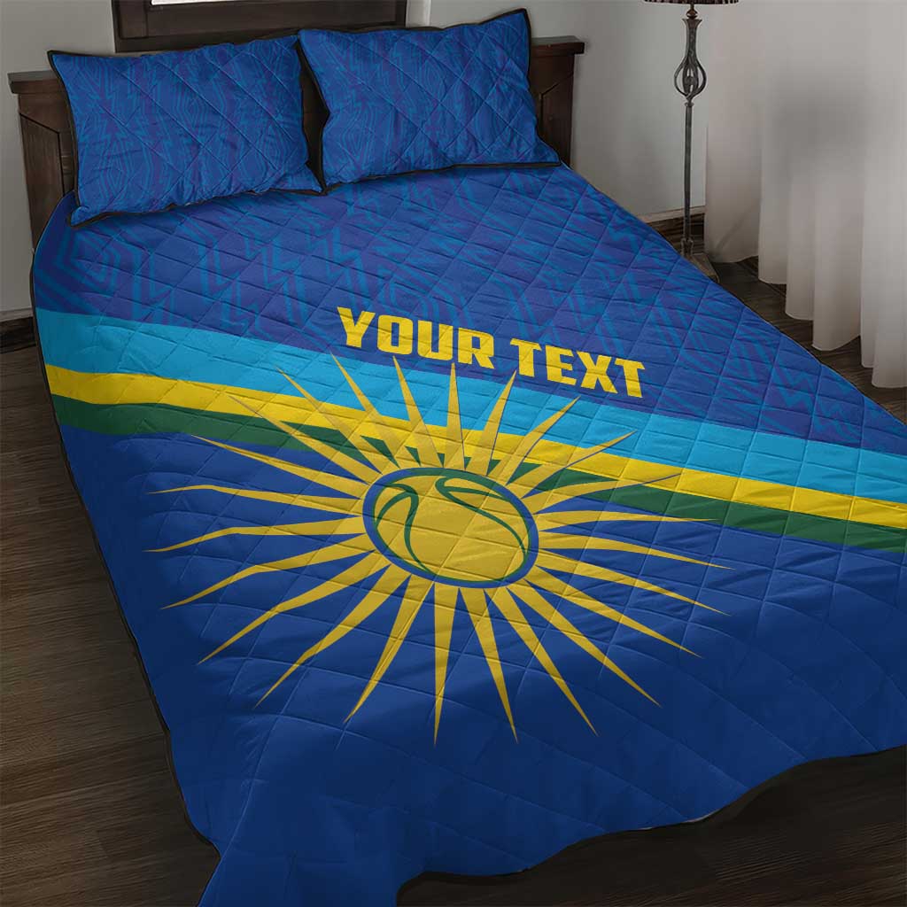 Afro Basketball Custom Rwanda Quilt Bed Set Go Champions Imigongo Folk Pattern LT14