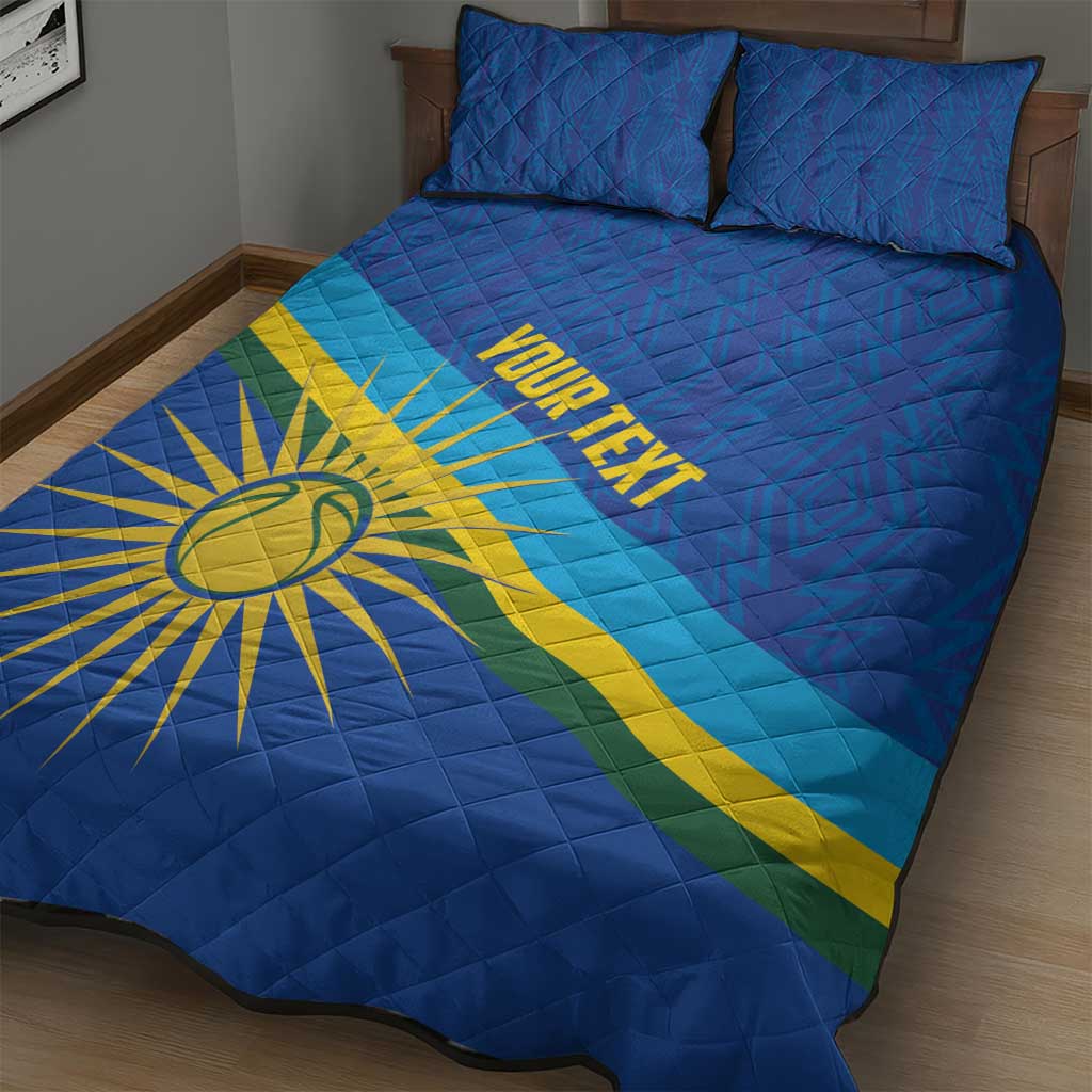 Afro Basketball Custom Rwanda Quilt Bed Set Go Champions Imigongo Folk Pattern LT14