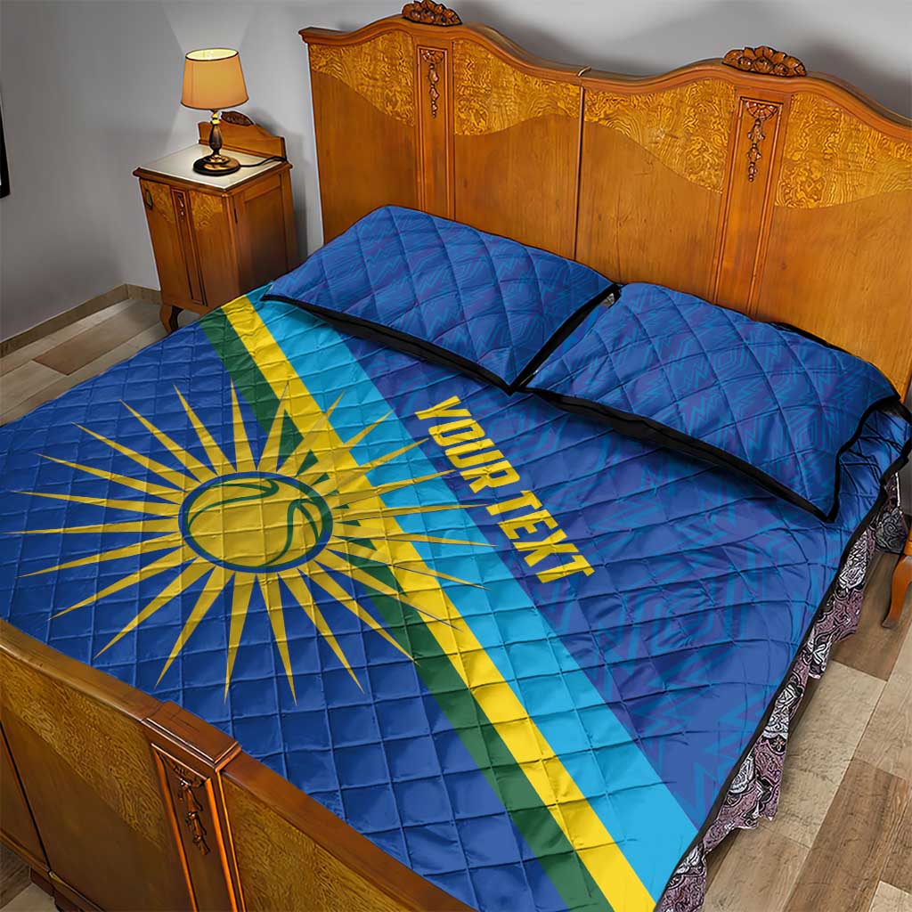 Afro Basketball Custom Rwanda Quilt Bed Set Go Champions Imigongo Folk Pattern LT14