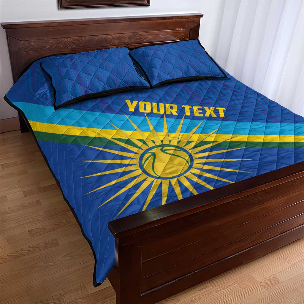 Afro Basketball Custom Rwanda Quilt Bed Set Go Champions Imigongo Folk Pattern LT14