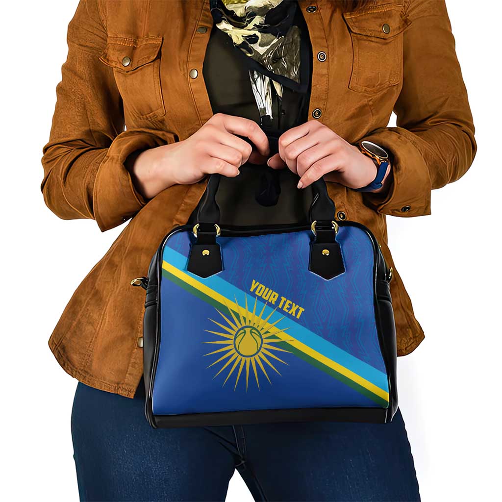 Rwanda Basketball Custom Shoulder Handbag Go Champions Imigongo Folk Pattern LT14