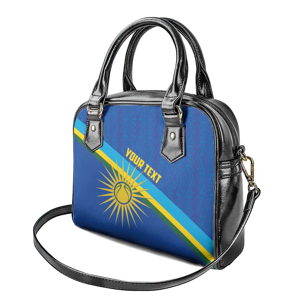 Rwanda Basketball Custom Shoulder Handbag Go Champions Imigongo Folk Pattern LT14