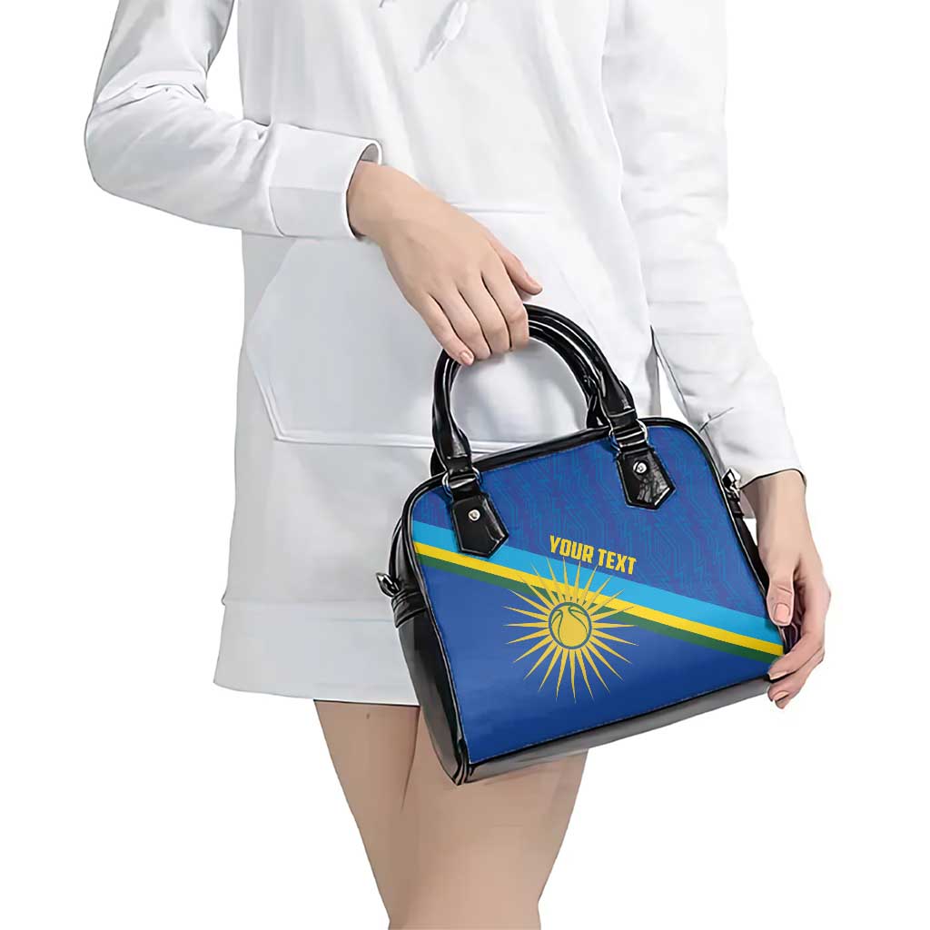 Rwanda Basketball Custom Shoulder Handbag Go Champions Imigongo Folk Pattern LT14