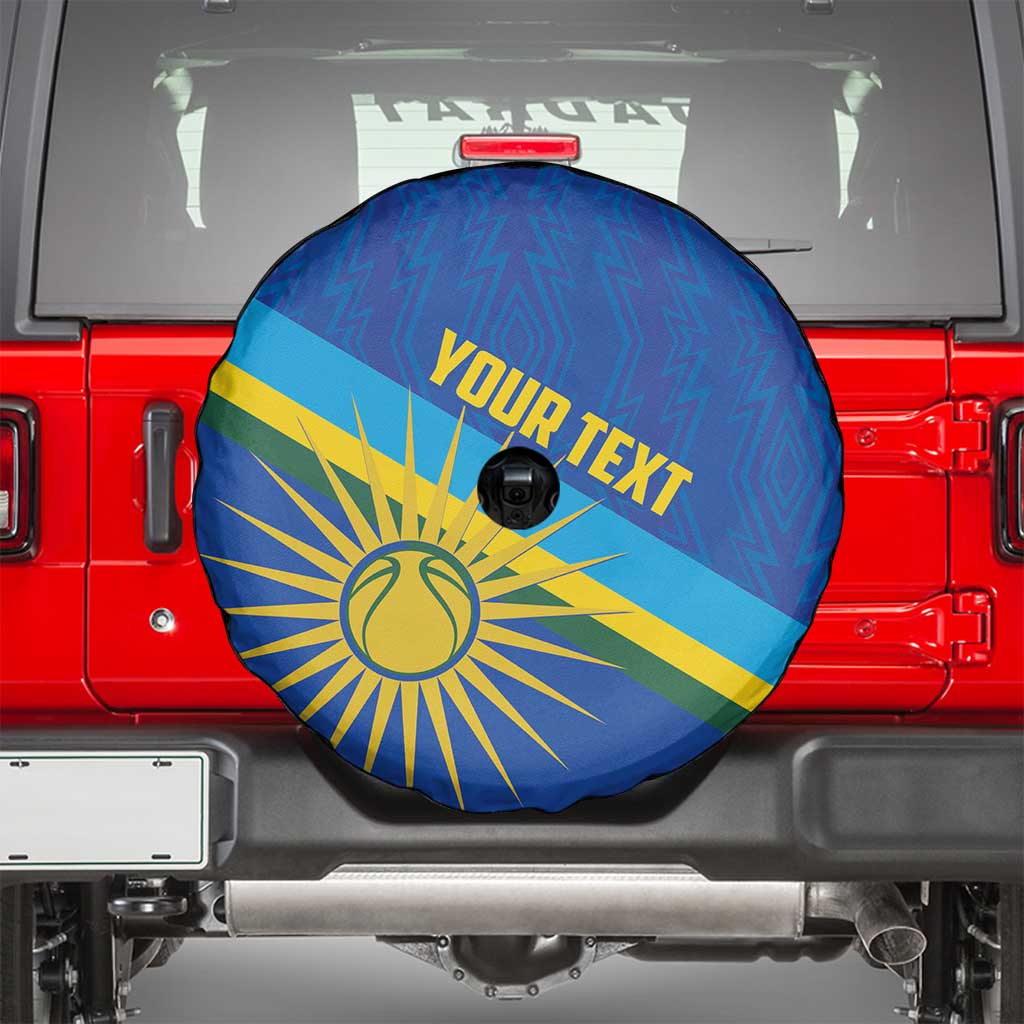 Rwanda Basketball Custom Spare Tire Cover Go Champions Imigongo Folk Pattern LT14