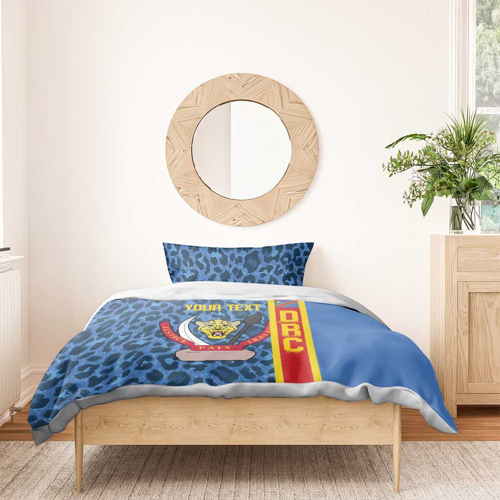 Afro Basketball Custom DR Congo Bedding Set Come On Leopards Skin Pattern LT14