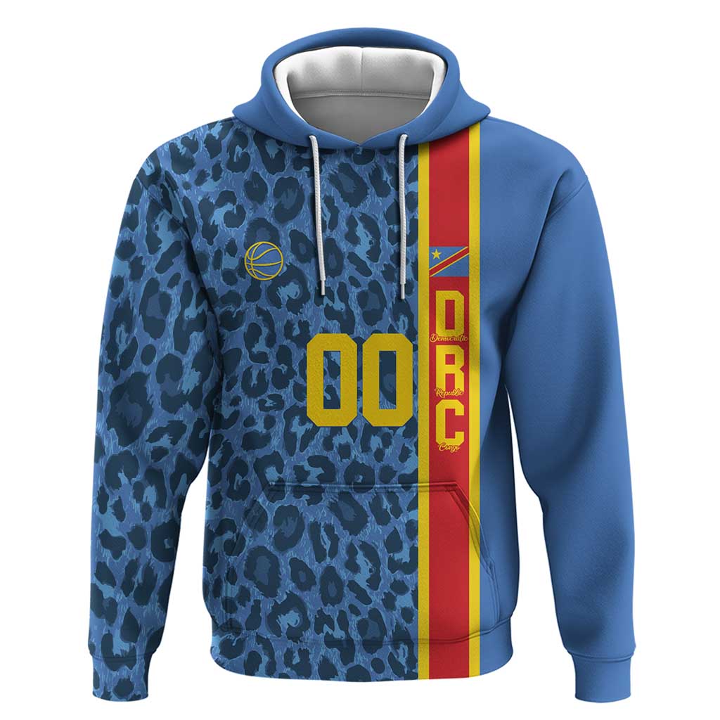DR Congo Basketball Custom Hoodie Come On Leopards Skin Pattern LT14