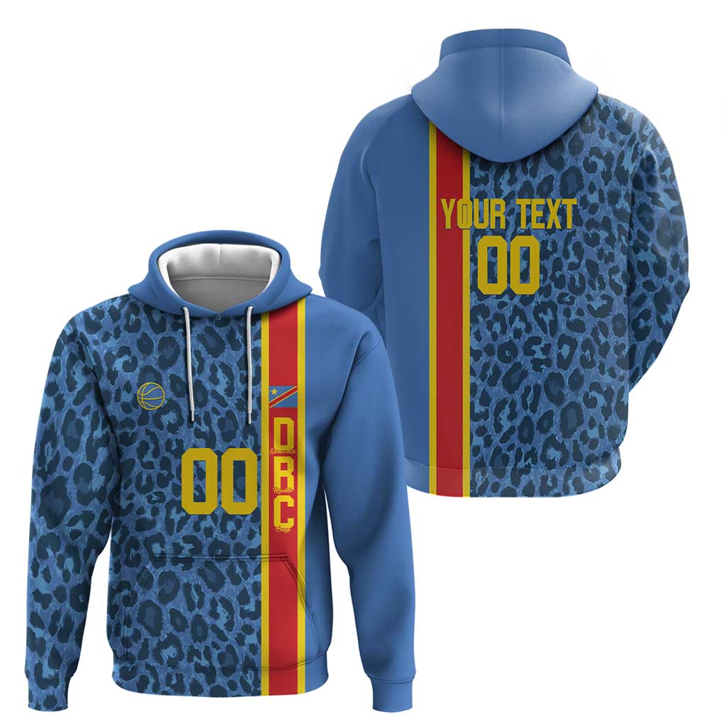 DR Congo Basketball Custom Hoodie Come On Leopards Skin Pattern LT14