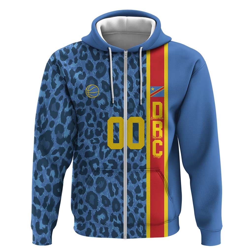 DR Congo Basketball Custom Hoodie Come On Leopards Skin Pattern LT14