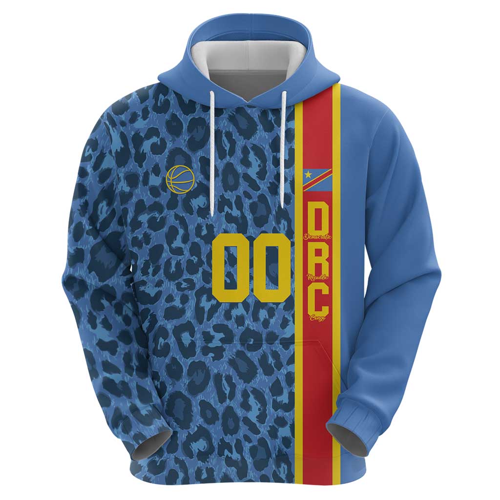 DR Congo Basketball Custom Hoodie Come On Leopards Skin Pattern LT14