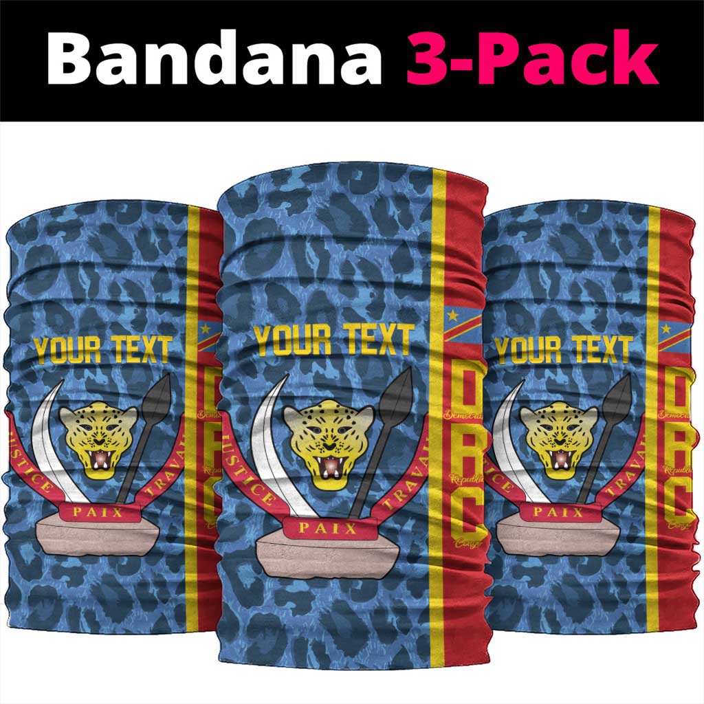 DR Congo Basketball Custom Neck Gaiter Come On Leopards Skin Pattern LT14