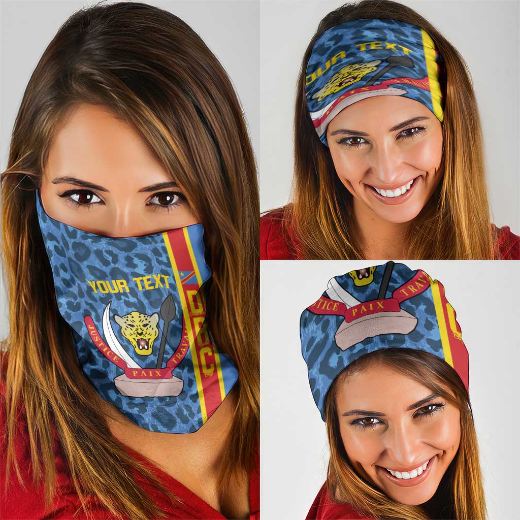 DR Congo Basketball Custom Neck Gaiter Come On Leopards Skin Pattern LT14