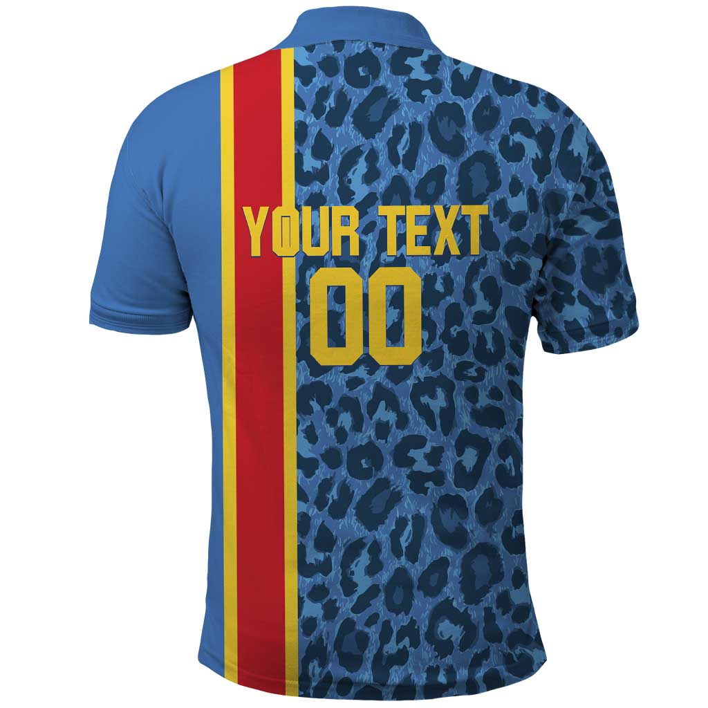 DR Congo Basketball Custom Polo Shirt Come On Leopards Skin Pattern LT14