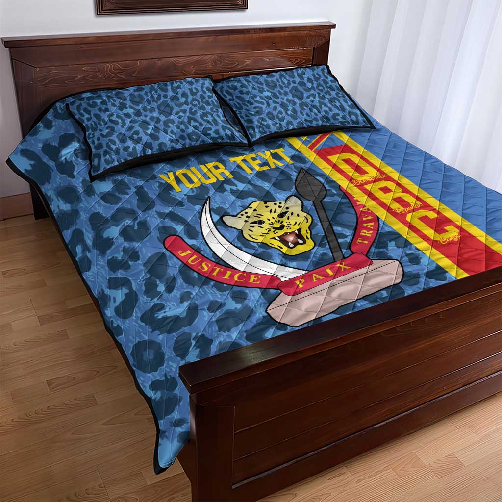 Afro Basketball Custom DR Congo Quilt Bed Set Come On Leopards Skin Pattern LT14