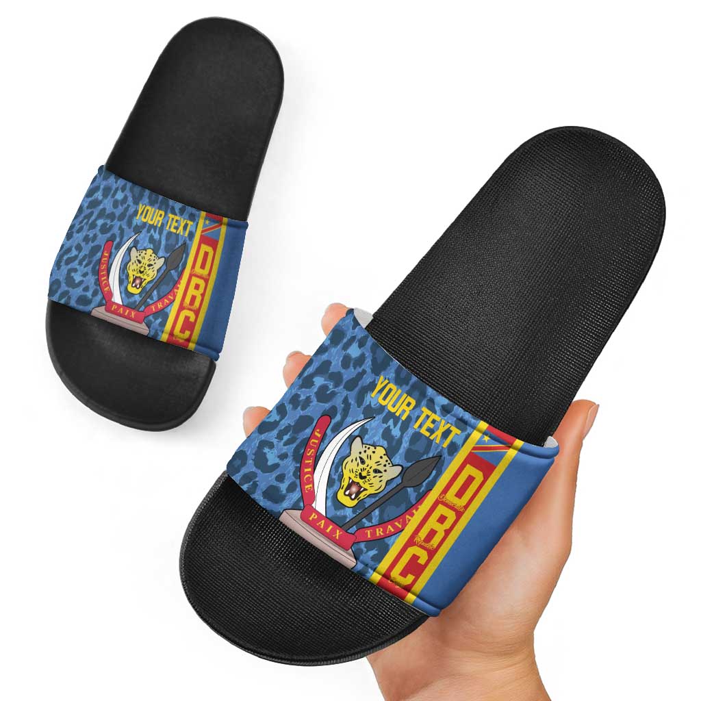 DR Congo Basketball Custom Slide Sandals Come On Leopards Skin Pattern LT14