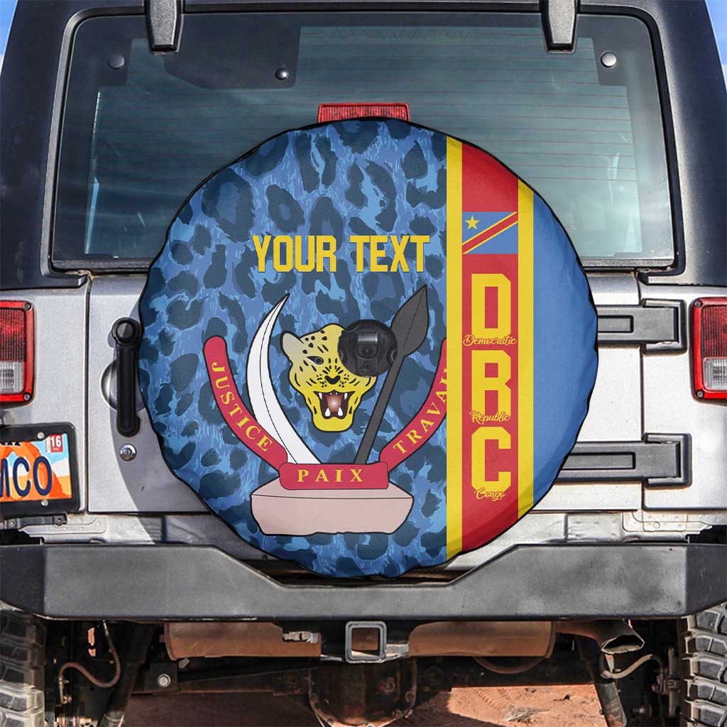DR Congo Basketball Custom Spare Tire Cover Come On Leopards Skin Pattern LT14