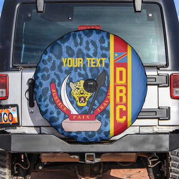 DR Congo Basketball Custom Spare Tire Cover Come On Leopards Skin Pattern LT14