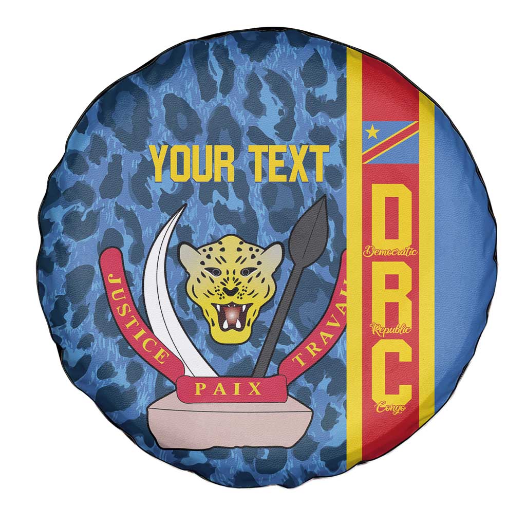 DR Congo Basketball Custom Spare Tire Cover Come On Leopards Skin Pattern LT14