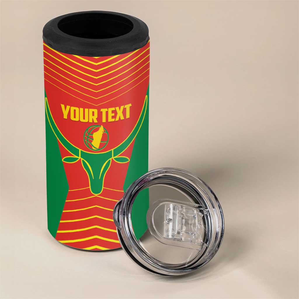 Afro Basketball Custom Madagascar 4 in 1 Can Cooler Tumbler Come On Angel Manzano LT14