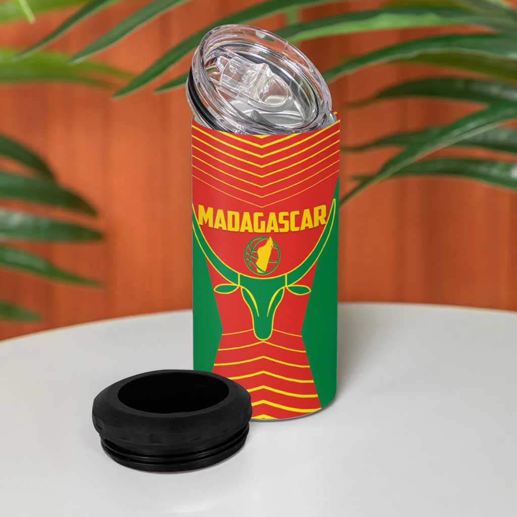 Afro Basketball Custom Madagascar 4 in 1 Can Cooler Tumbler Come On Angel Manzano LT14