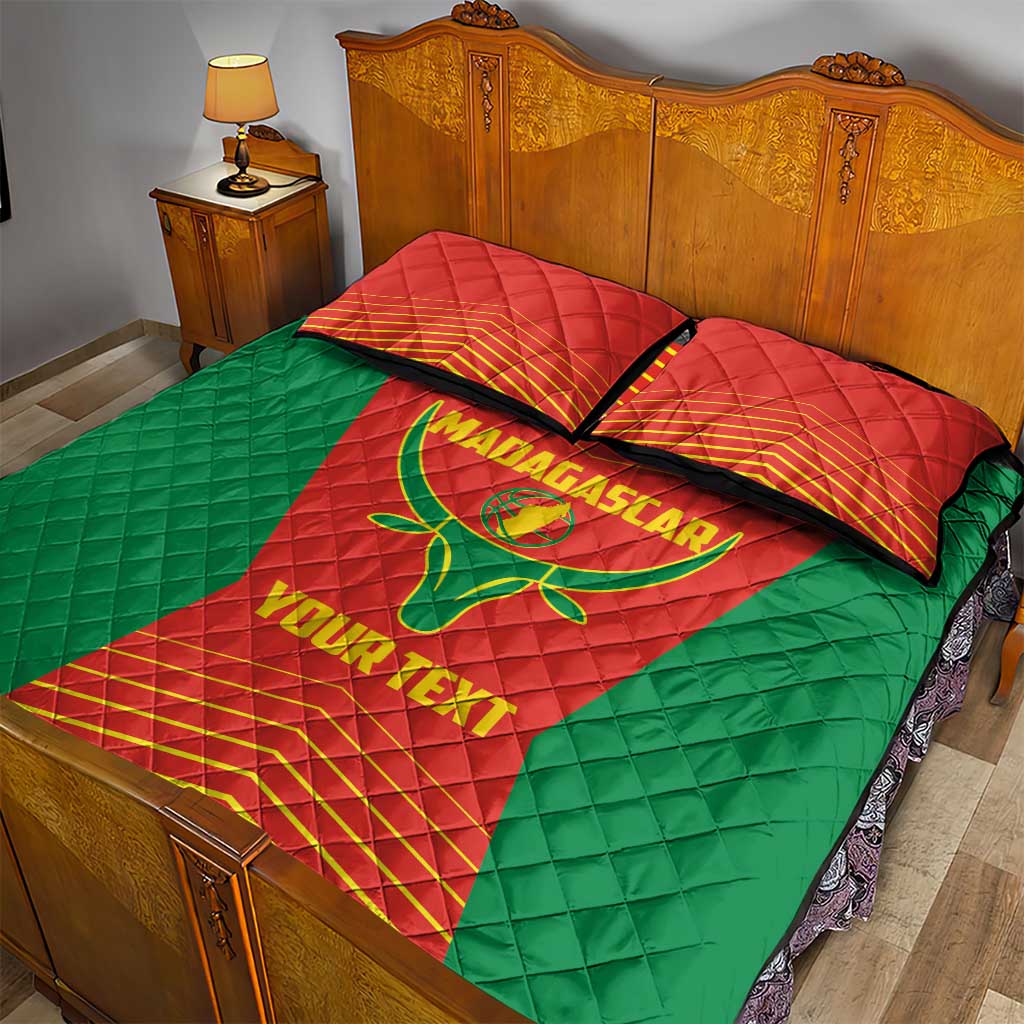 Afro Basketball Custom Madagascar Quilt Bed Set Come On Angel Manzano LT14