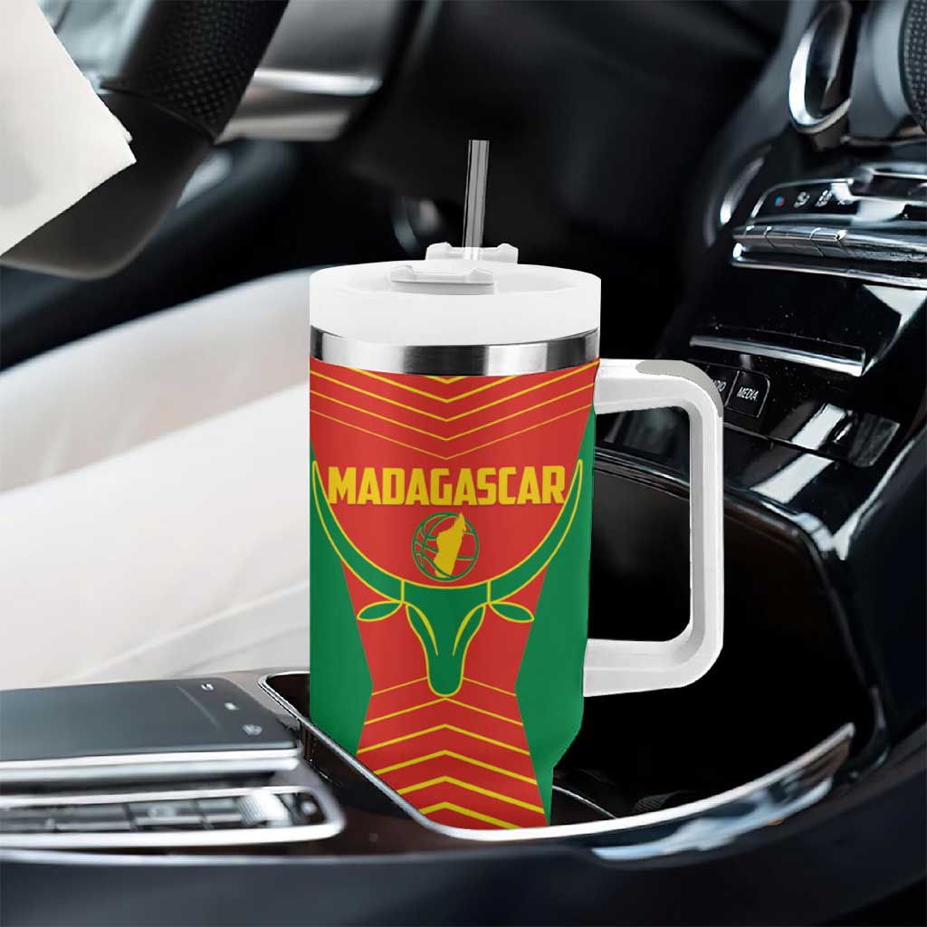 Afro Basketball Custom Madagascar Tumbler With Handle Come On Angel Manzano LT14