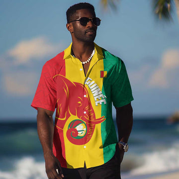 Afro Basketball Custom Guinea Hawaiian Shirt Syli Nationale African Pattern LT14